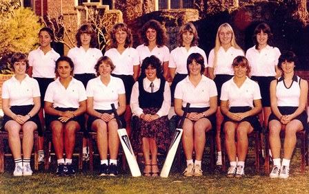 Girls Cricket XI, 1981.